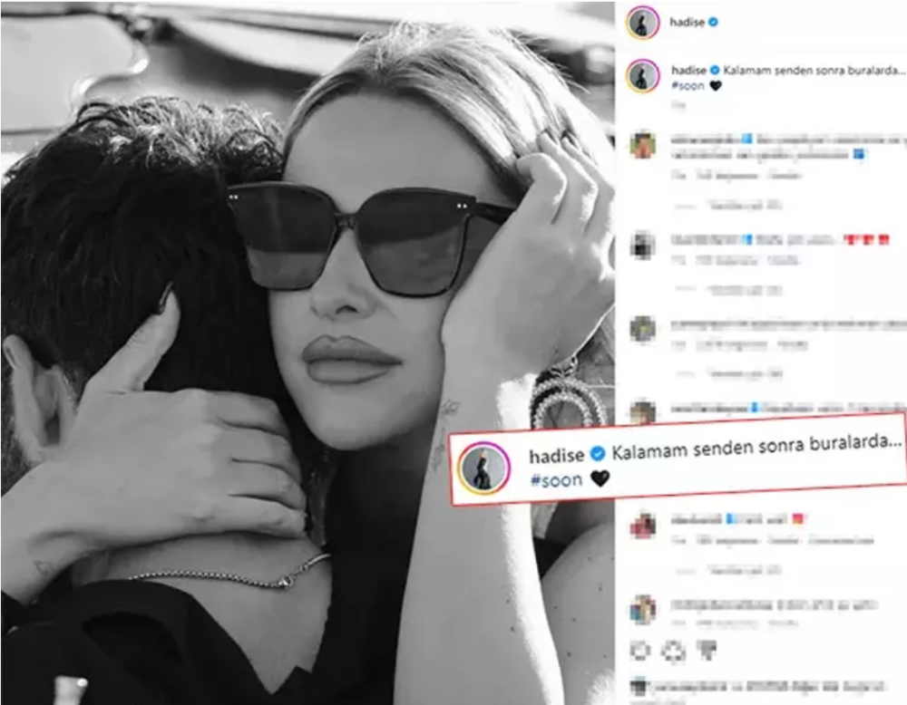 hadise nin arkasi donukken bir adamla yaptigi paylasim kafa karistirmisti kim oldugu belli oldu